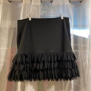Ann Taylor Feathered Skirt